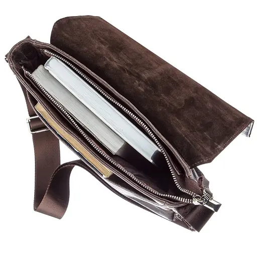 Шкіряна чоловіча сумка SHVIGEL 24х25х8 см sum0023497 - фото 4