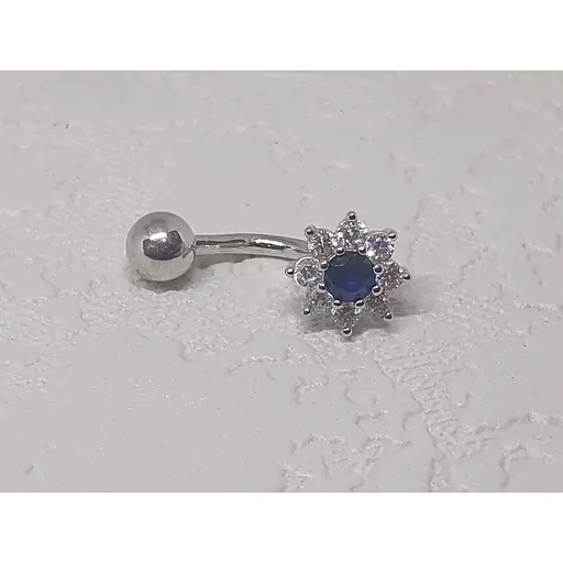 Срібна сережка для пірсингу пупка Silvex 925. Пр2ФС/013 - фото 2