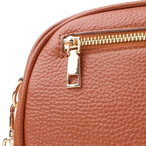 Стеганая сумка для женщин Vintage из натуральной кожи 20х14х7 см sum0027544 - фото 6