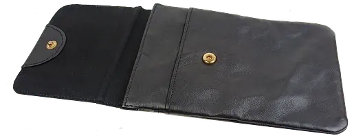 Небольшая женская кожаная сумка для телефона UP2 Fashion черная sum0028723 - фото 8