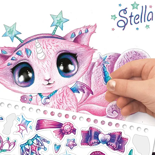 Набор для творчества Скетчбук: Звездные друзья Nebulous Stars 11141 с карандашами - фото 5