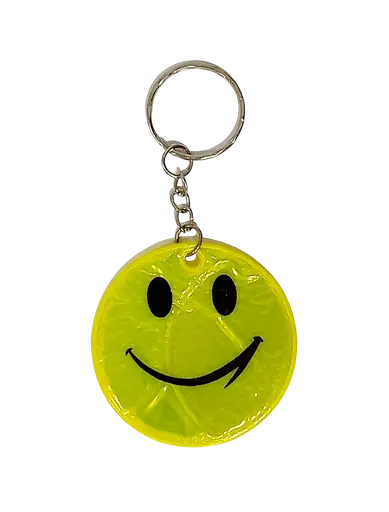 Брелок светоотражающий Смайлик 6520036 Жёлтый - фото 1