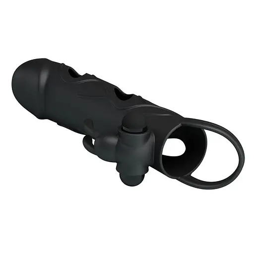 Насадка на пеніс Pretty Love High Quality, 14 см (чорний) - фото 2