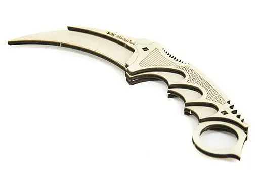 Дерев'яний конструктор Ніж Карамбіт 7 деталей - фото 4