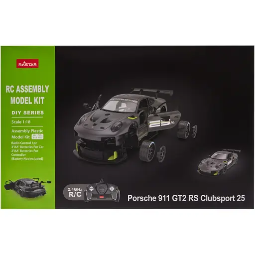 Машинка-конструктор Rastar Porsche 911 GT2 RS Clubsport 25 1:18. Серый - фото 7