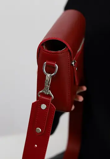 Жіноча шкіряна сумка Molly червона - фото 4