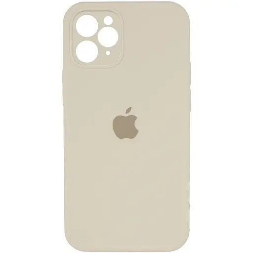 Чехол Epik Silicone Case Square Full Camera Protective AA для Apple iPhone 11 Pro Max 6.5 Бежевый/Antique White