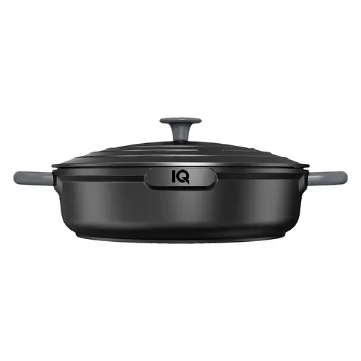 Сотейник IQ Be Creative алюмінієвий з двома ручками з кришкою 28 см 4.0 л (IQ-2147-28) - фото 2