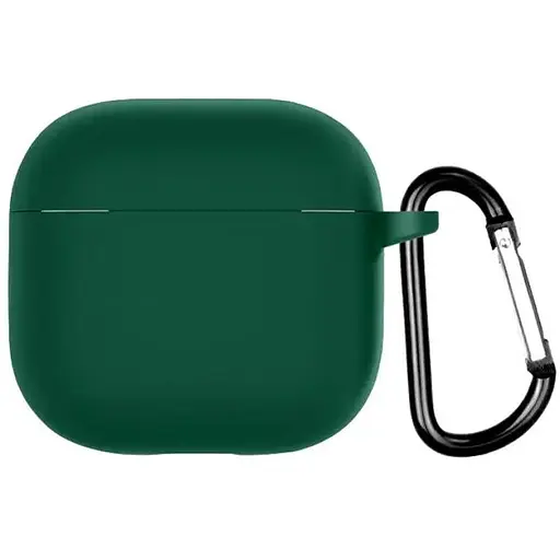 Чохол-накладка DK Apple AirPods 4 | Silicone Candy Friendly з карабіном (green)