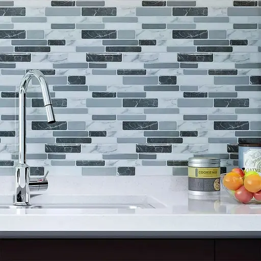 Самоклеящаяся полиуретановая плитка Wall Sticker под мрамор 305х305х1 мм SW-00001174 - фото 3