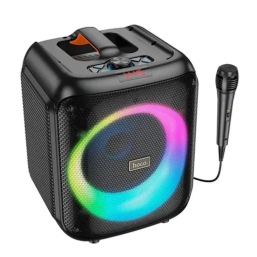 Колонка Hoco HA1 Graceful outdoor Power 30Wx1=30W с проводным микрофоном - фото 4