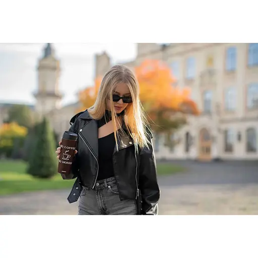 Термокружка Ardesto Coffee Time 450 мл нержавеющая сталь коричневая - фото 5