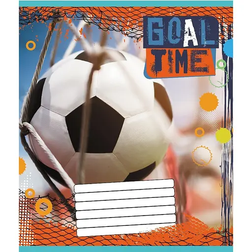 Тетрадь ученическая "Мяч" Leader 012-510027C-1 в косую линию, 12 листов - фото 1