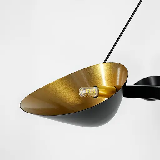 Кольцевая подвесная люстра с поворотными металлическими плафонами Line.F Количество ламп 9 - фото 3