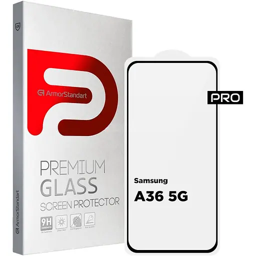 Защитное стекло ArmorStandart Full Pro Glass для Samsung A36 5G Black (ARM82213) [125955]
