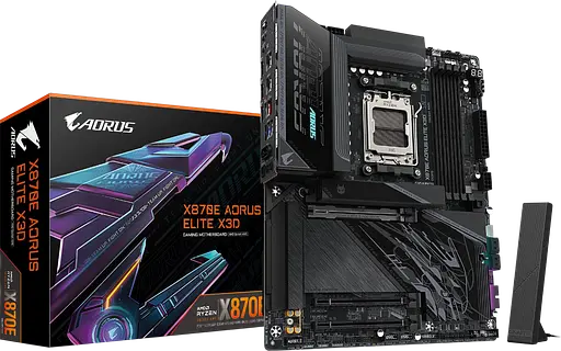 Материнская плата Gigabyte X870E Aorus Elite X3D Socket AM5 - фото 1