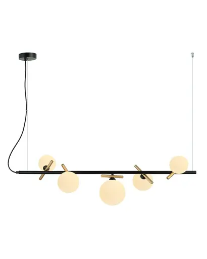 Підвісний світильник, люстра Italux PND-5622-5-BK-W Reverso G9 5x25W IP20 Чорний - фото 3