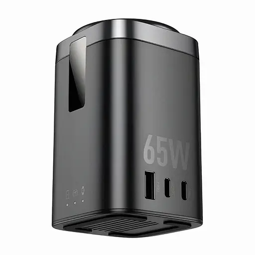Настольное зарядное устройство Hoco CQ20A Clever PD65W 6 в 1 беспроводное EU - фото 3