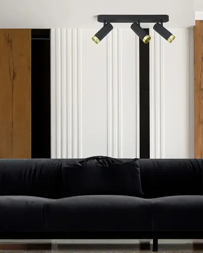 Светильник поворотный, спот Goldlux 326003 Fado GU10 3x10W IP20 черный - фото 2