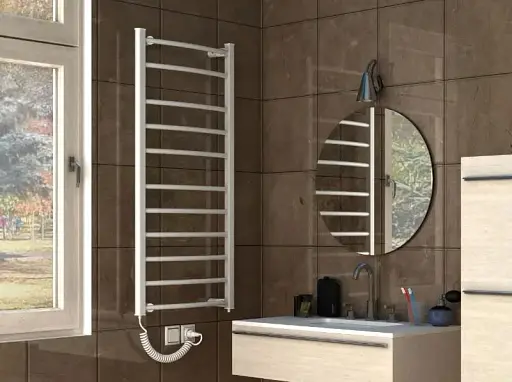 Рушникосушка електрична Heizung EG 11/55 ліва з терморегулятором 1160x550 мм 30412 - фото 4