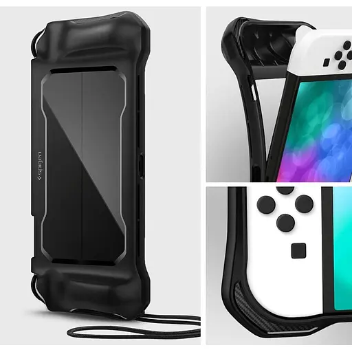 Чохол Spigen Rugged Armor для Nintendo Switch OLED Black (ACS04020) [113506] - фото 17