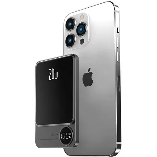 Повербанк Q9 MagSafe Power Bank Q9 беспроводной с беспроводной зарядкой для iPhone 5000 mAh 20W - фото 2