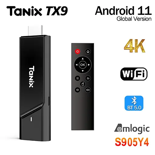 Смарт ТВ стік Tanix TX9 2/16Gb Amlogic S905Y4 Android TV 11, медіаплеєр 4K HDR - фото 10