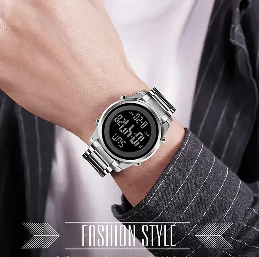 Чоловічий наручний годинник Skmei 1611 Сріблястий - фото 2