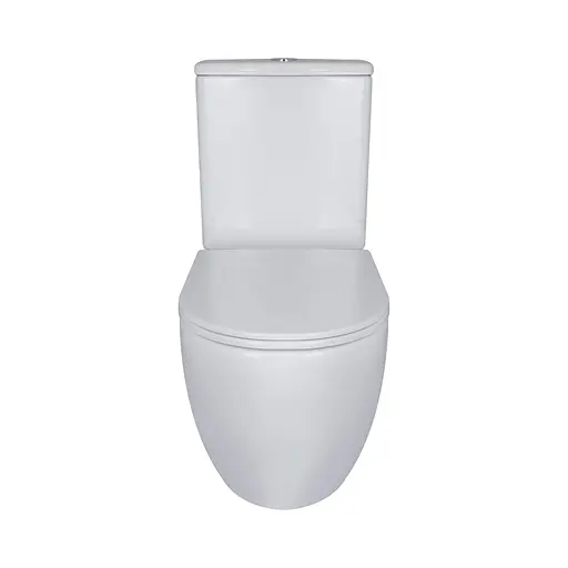 Унитаз-компакт Qtap Robin Ultra Quiet безободковый с сиденьем Soft-close QT13222128AUQ1W, Белый - фото 3