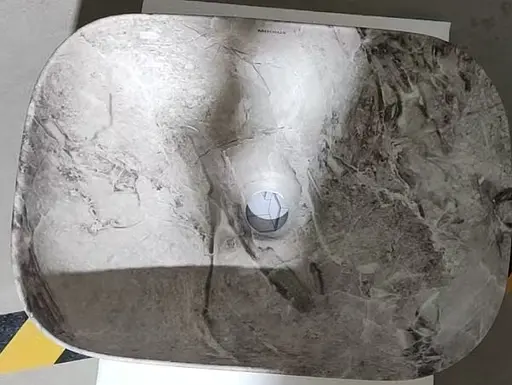 Умивальник накладний Mixxus Premium Diverse-0113 marble 455x325x135 мм MP6544, Мармур - фото 7