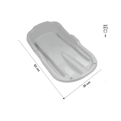 Пластиковые санки “Крижинка” Technok Toys 5132-1, голубой - фото 2