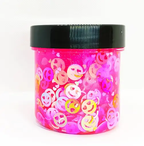 Кришталевий слайм Смайл, неоновий рожевий, 125 г, Чудисам
