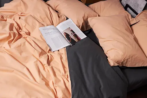 Комплект постельного белья Moon&Star Бязь Gold Люкс Gray Cream семейный 143х210х2 наволочки 4х70х70 - фото 4