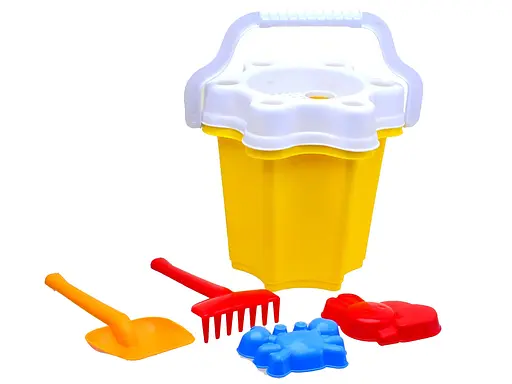 Песочный набор с ведром Цветочек №2 Бамсик, 20x24 см, 012/5