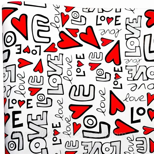 Подарочная бумага С Любовью/Свадебная 35