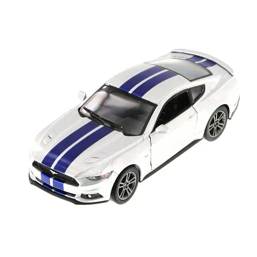 Машинка Ford Mustang GT (2015) Kinsmart KT5386FW, 1:38 Серебристый - фото 1