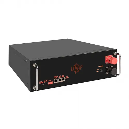 Аккумулятор LogicPower LiFePO4 51,2V - 100 Ah (5120Wh) (BMS SP 100A/50А) RM RS485/CAN LCD BL - фото 4