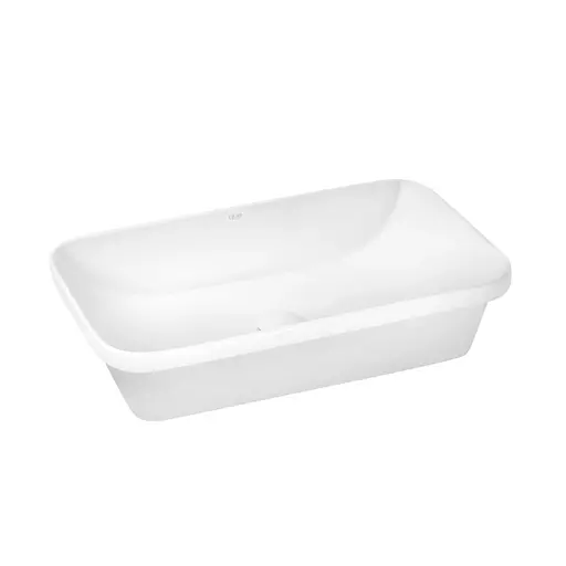 Умивальник Qtap Scorpio врізний прямокутний 610x380x150 мм White + донний клапан PU02, Білий - фото 4