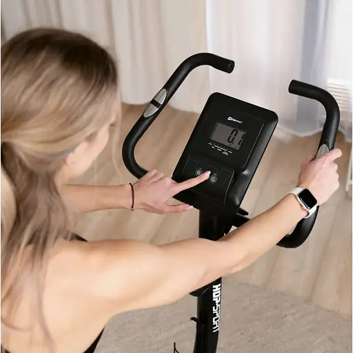 Велотренажер Hop-Sport HS-4000H Grant чорно-золотистий - фото 9