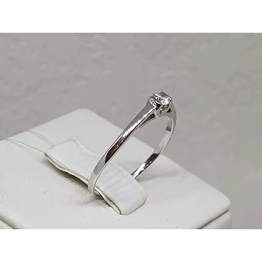 Срібне кільце Qvaliz з фіанітами. 90100622 18 - фото 3