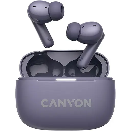 Навушники Canyon TWS headset OnGo TWS-10 ANC+ENC Purple (CNS-TWS10PL) - фото 1