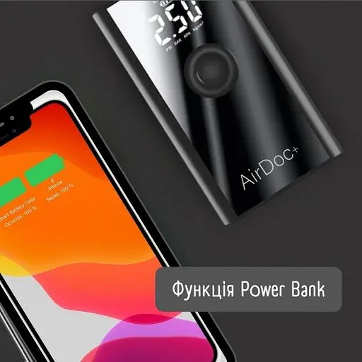 Насос электрический для велосипеда Portable wireless Air pump Мини насос AirDoc - фото 7