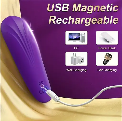 Премиум вибратор для клитора с присоской, стимулятор сосков, 10 режимов вибрации фиолетовый - фото 7