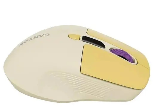 Миша Canyon MW-26 LCD Silent Dual Mode Wireless Yellow (CNS-CMSW26Y) - фото 6