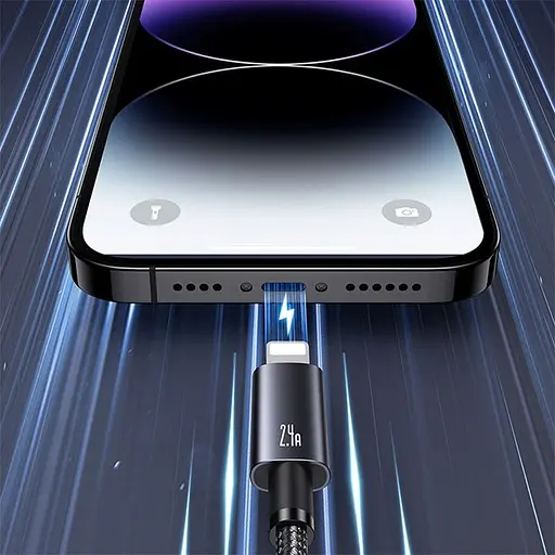 Кабель Usams US-SJ667 USB-A to Lightning 2.4A 1.2m Tarnish (SJ663USB01) [138993] - фото 8