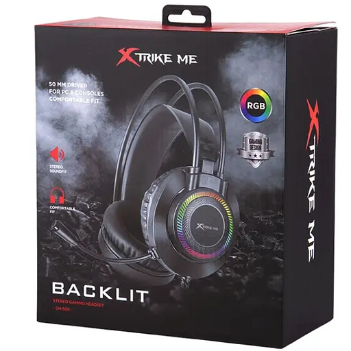 Ігрова гарнітура XTRIKE ME GH-509, USB чорна - фото 4