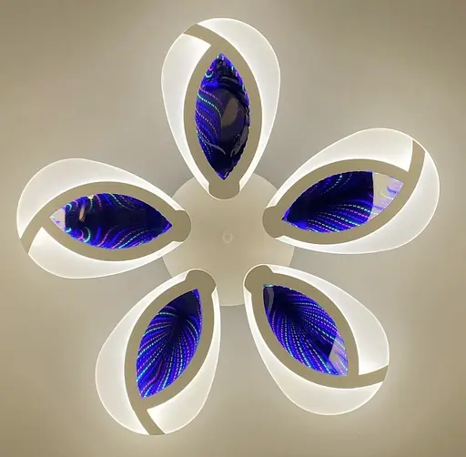 Люстра на 3/5 лепестков с 3D подсветкой Line.F Кольца 5 - фото 7