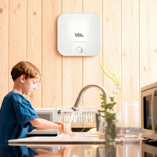 Водонагреватель электрический Aquatronic, 1500 Вт, мокрый ТЭН, 15 л над мойкой вертикальный, квадратный, белый (Compact WO1515 C2M) - фото 13