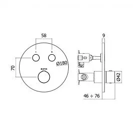 Термостат для душу на 2 споживача Paffoni Compact Box white matt CPT018BO, Білий матовий - фото 2