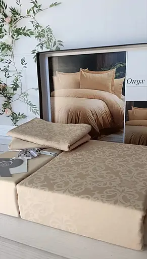 Постільна білизна Onyx Kahve Жаккард Romeo Home pbe0051817 - фото 2